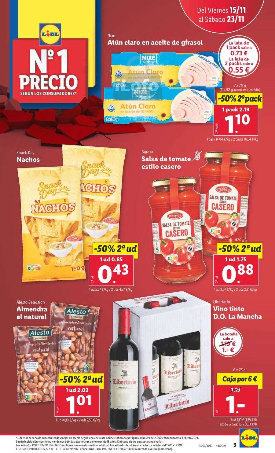 Offres Lidl Espagne de 15 à 23 novembre 2024 Nouvelles offres en magasin