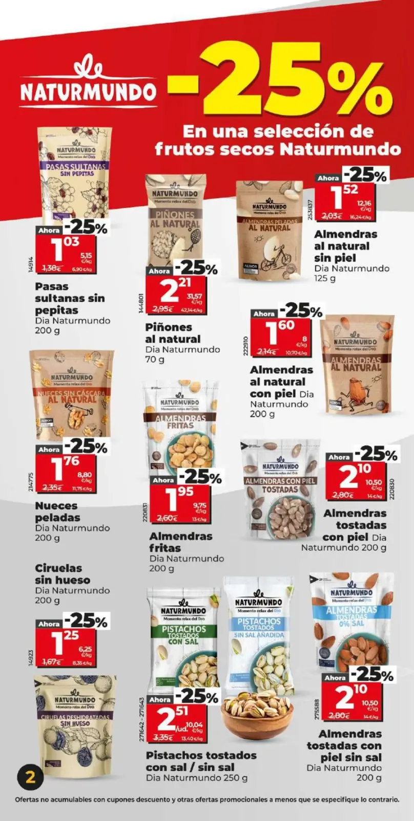 Page 2 dans Offres énormes chez Dia Espagne