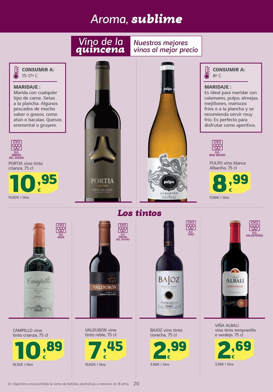 Ofertas de HiperDino España de 12 a 25 noviembre 2024 Nuevas ofertas