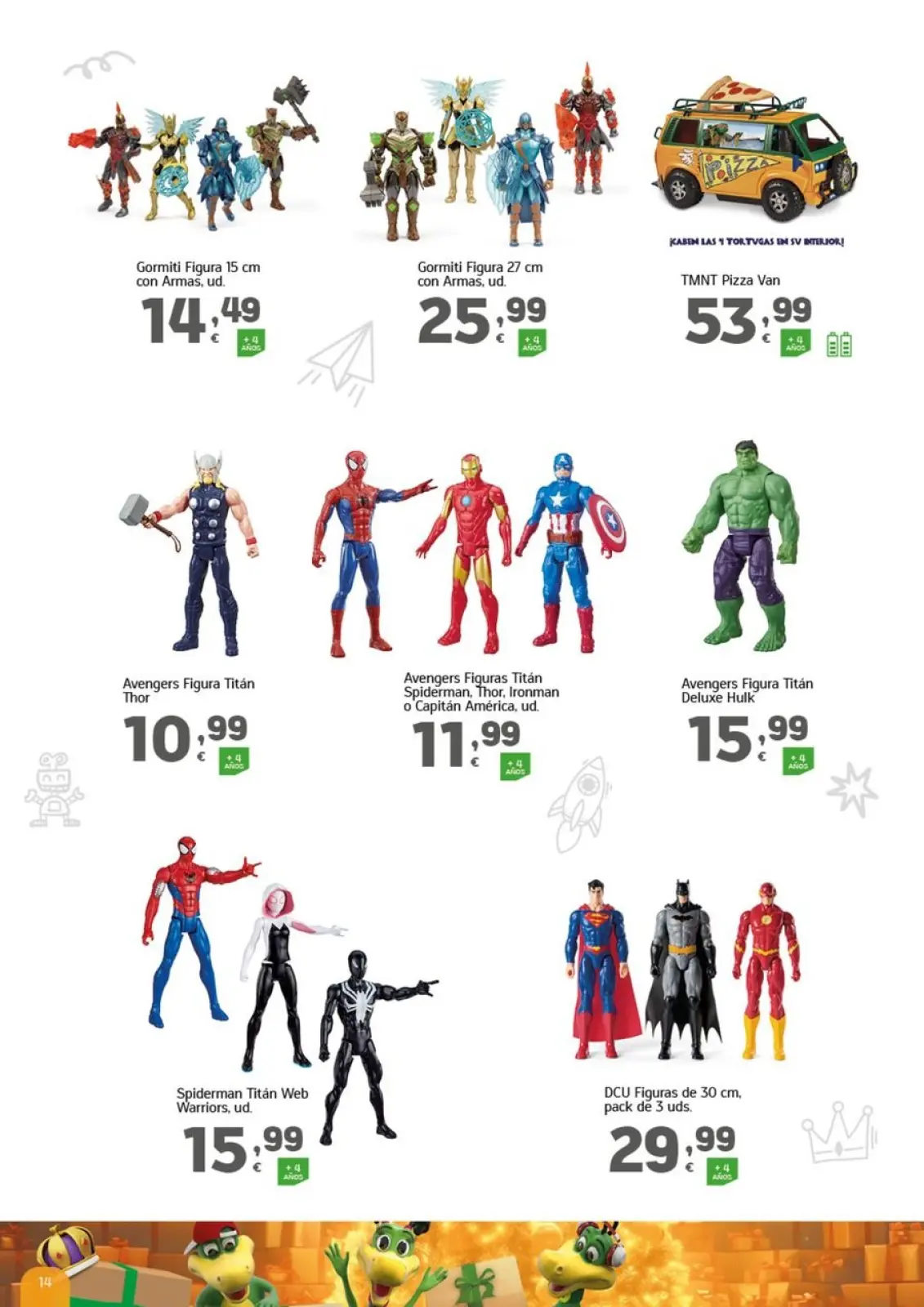 صفحة 14 ضمن كتيب الألعاب في هايبر دينو إسبانيا