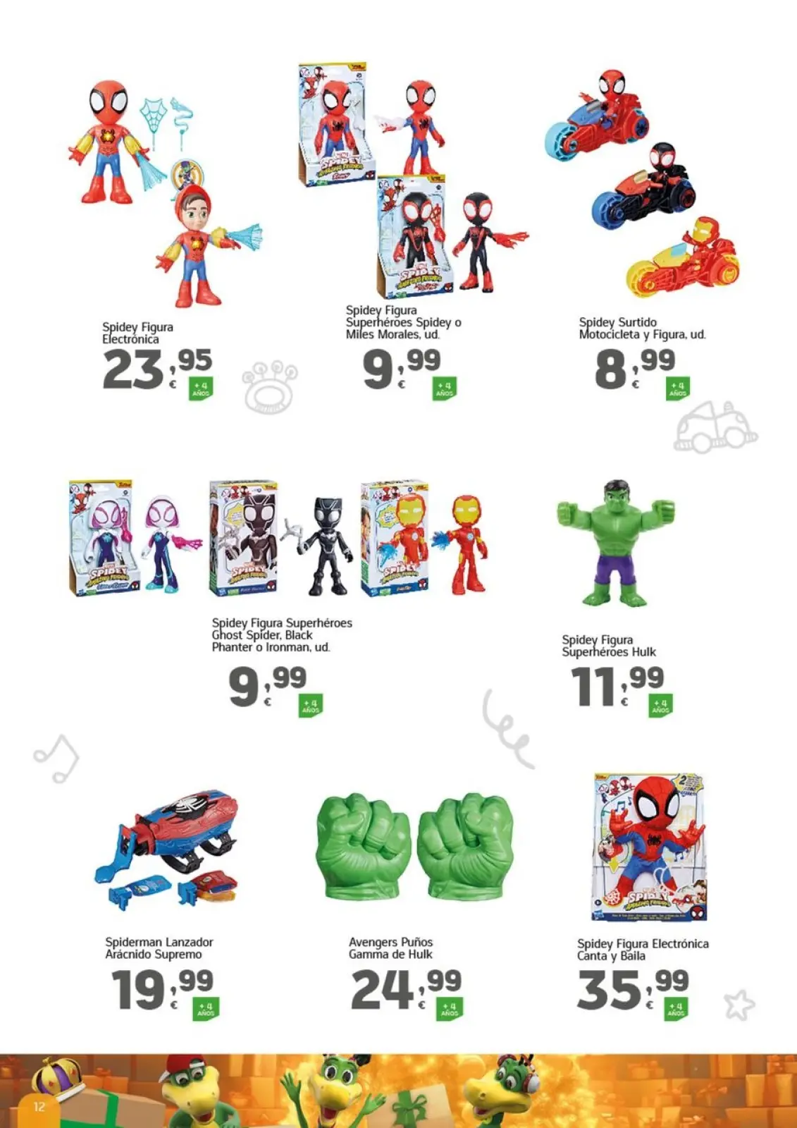 صفحة 12 ضمن كتيب الألعاب في هايبر دينو إسبانيا