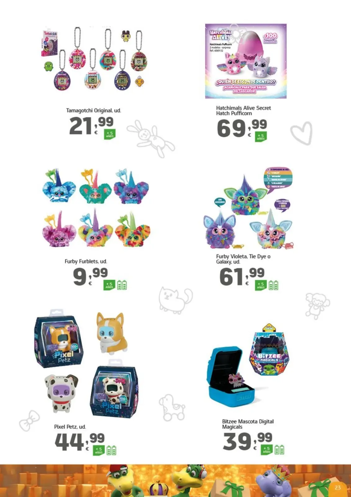 صفحة 23 ضمن كتيب الألعاب في هايبر دينو إسبانيا