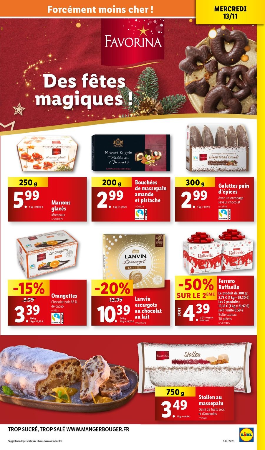 Offres Lidl France de 13 à 19 novembre 2024 Offres fêtes de fin d'année