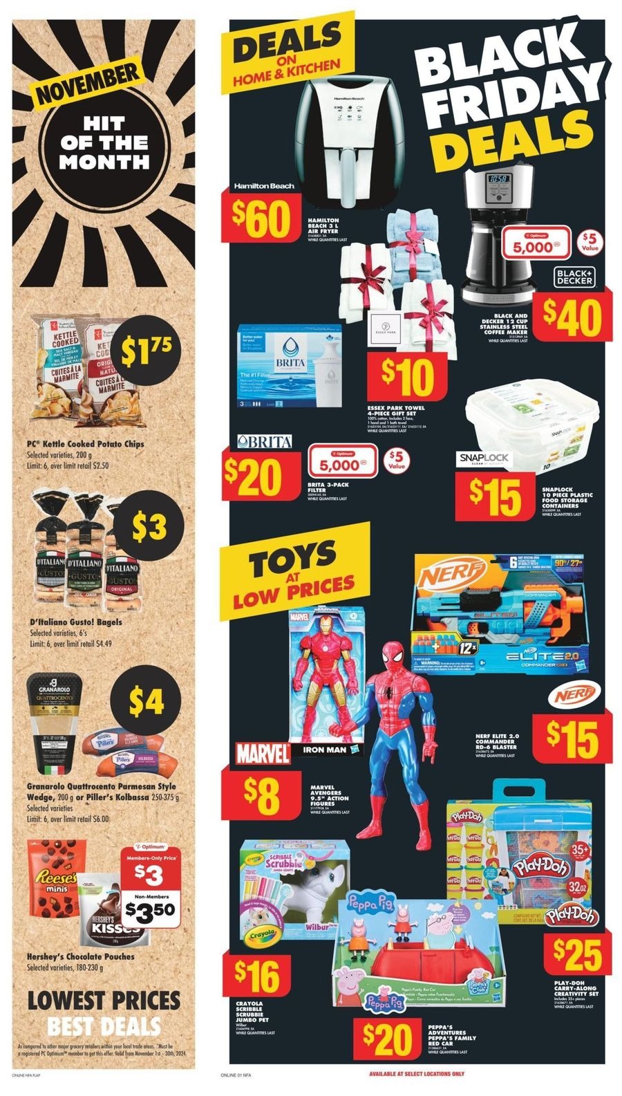 Offres No Frills Canada de 14 à 20 novembre 2024 Offres du Black Friday