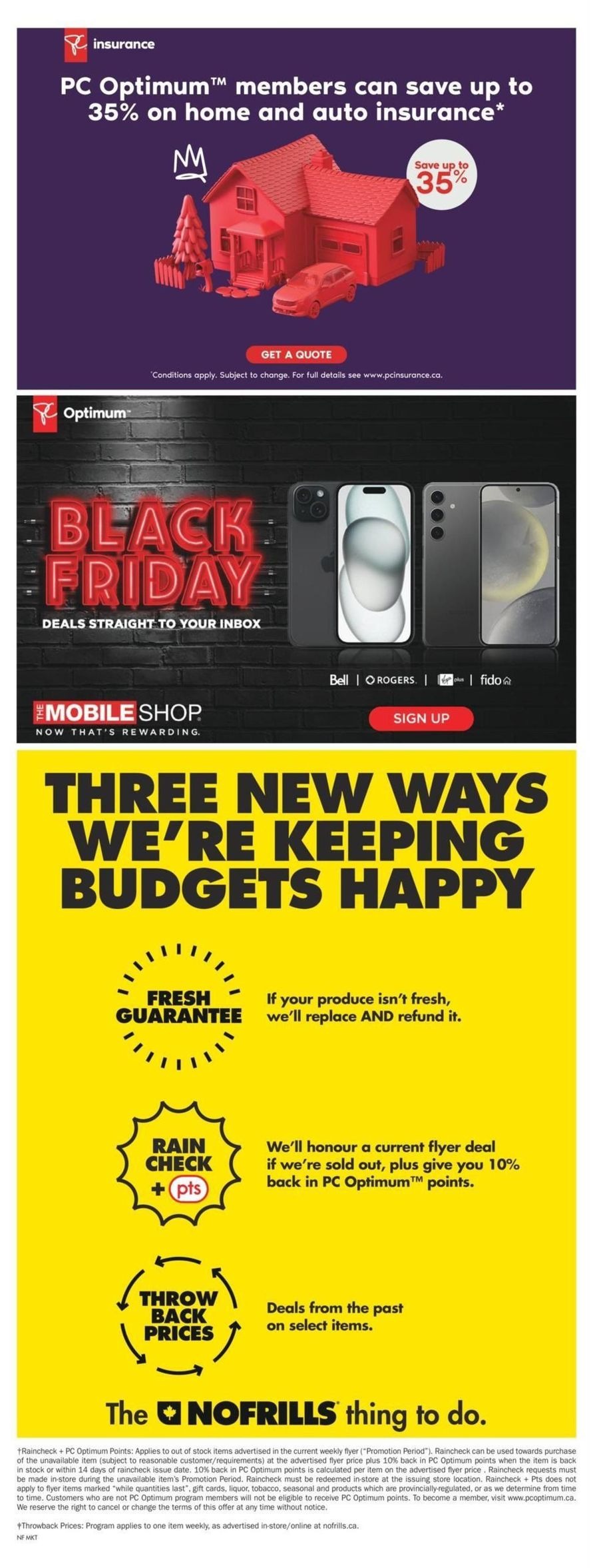 Offres No Frills Canada de 14 à 20 novembre 2024 Offres du Black Friday