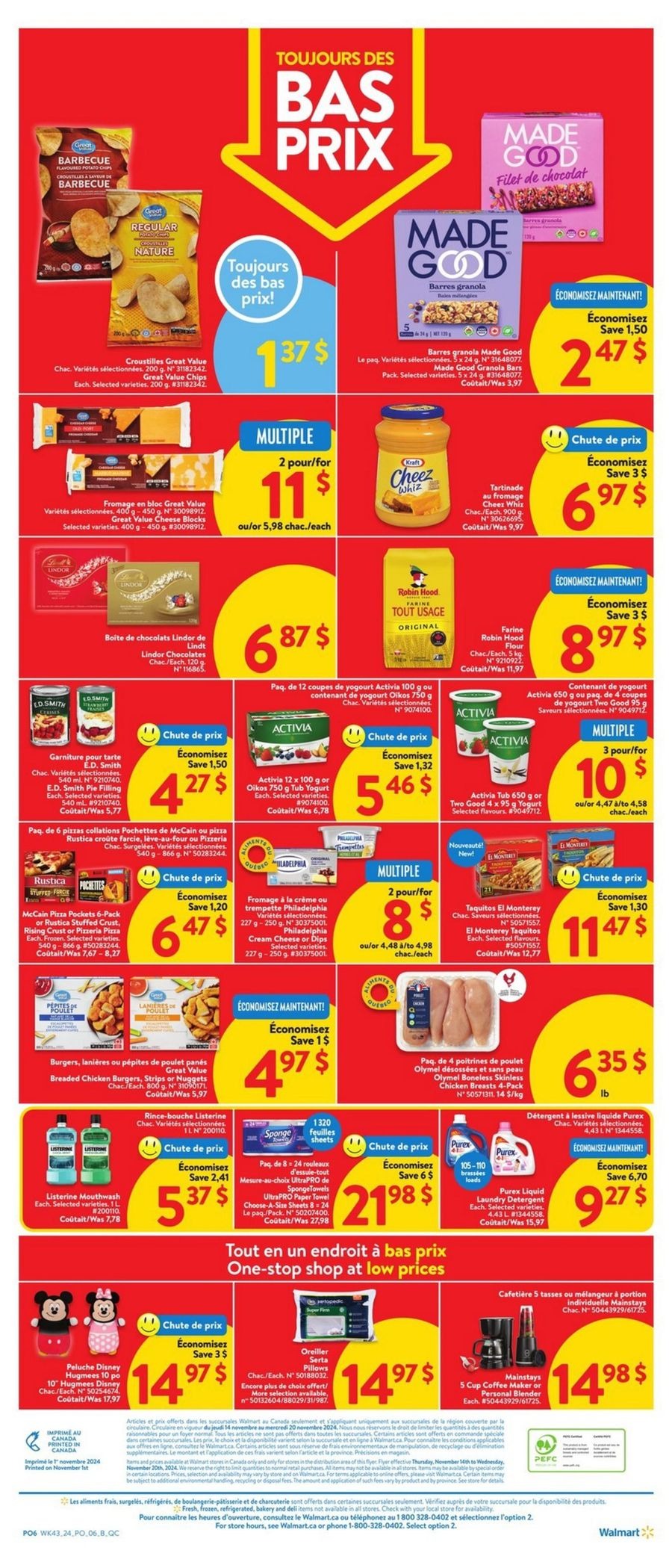 Walmart Canada Offers from 14 to 21 November 2024 New Offers