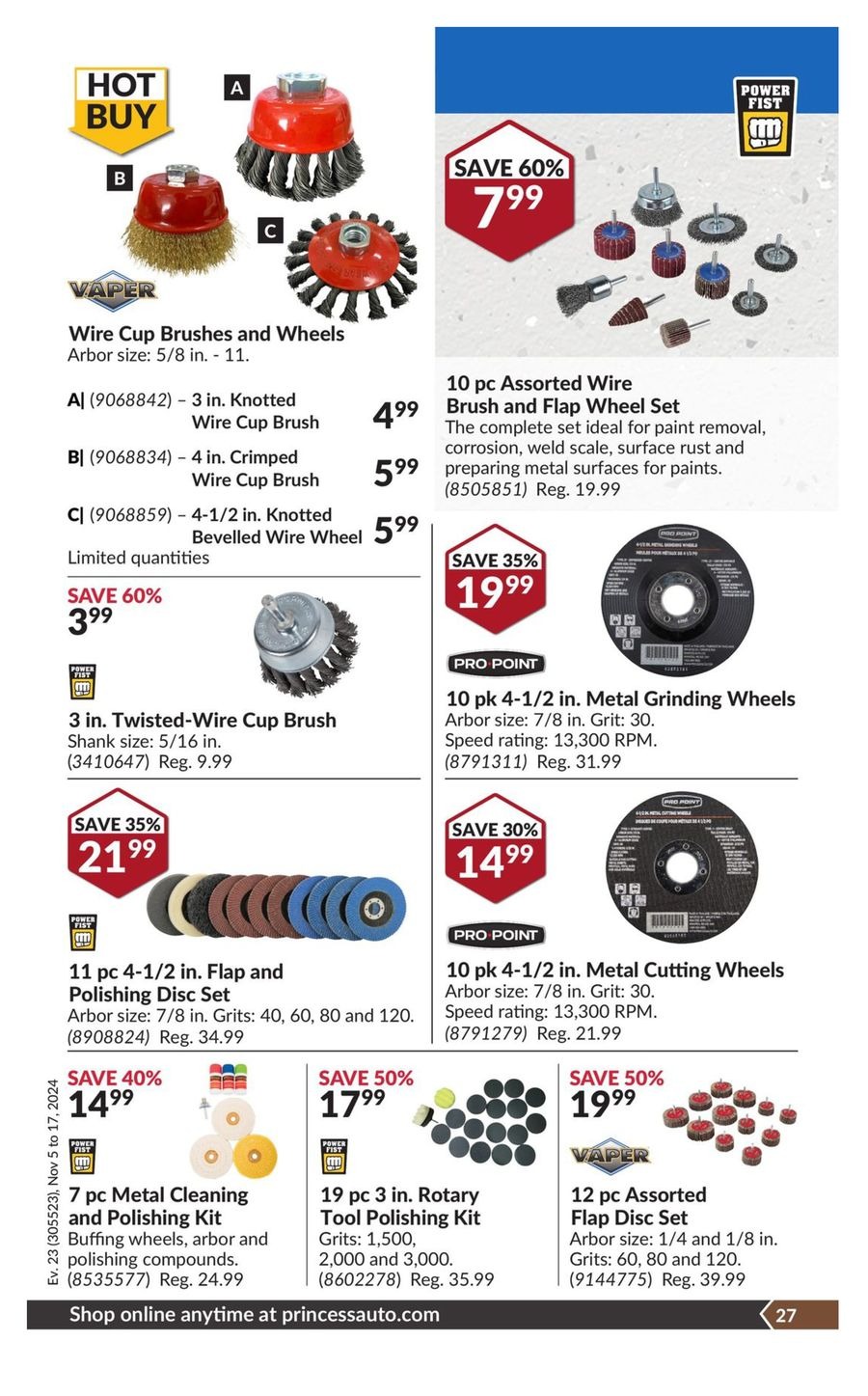 Princess Auto Canada Offers from 5 to 17 November 2024 National Sale