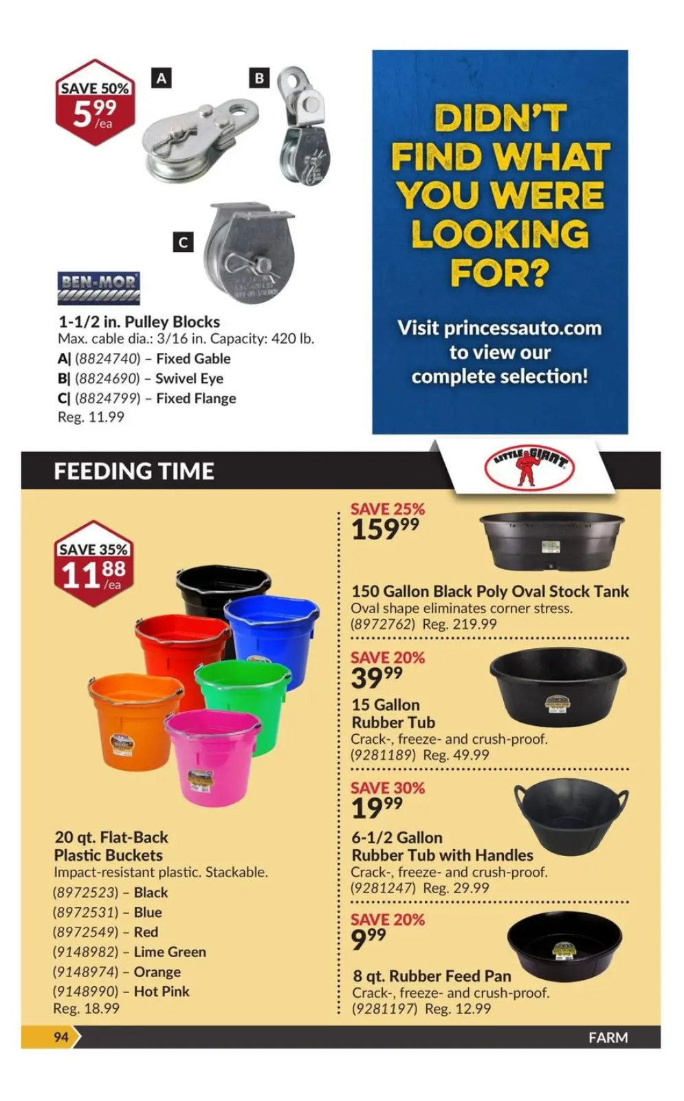 Page 98 in National Sale at Princess Auto Canada