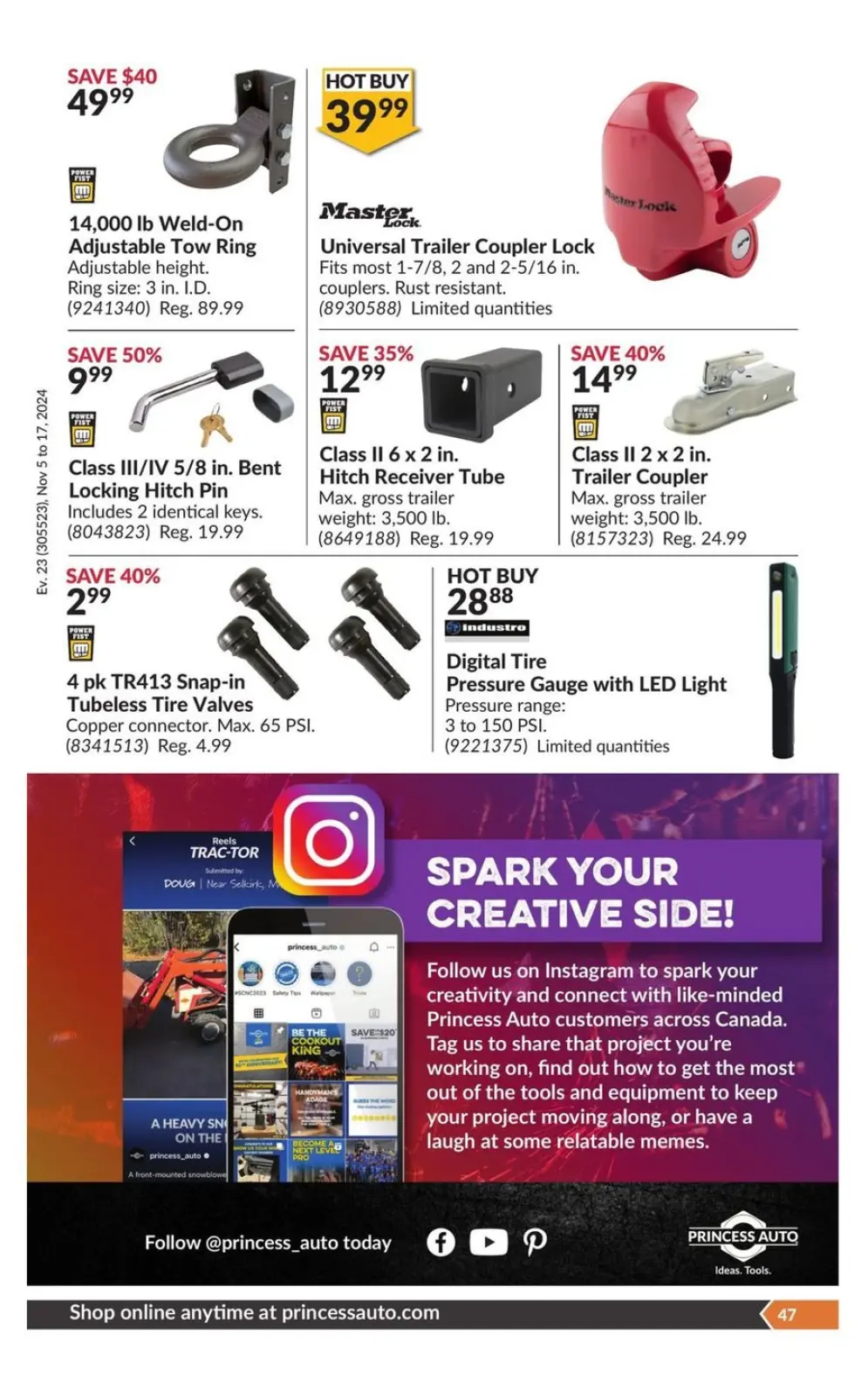 Page 51 in National Sale at Princess Auto Canada