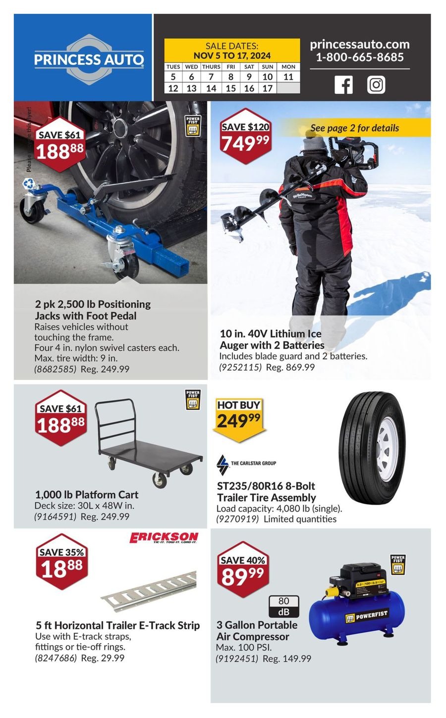 Princess Auto Canada Offers from 5 to 17 November 2024 National Sale