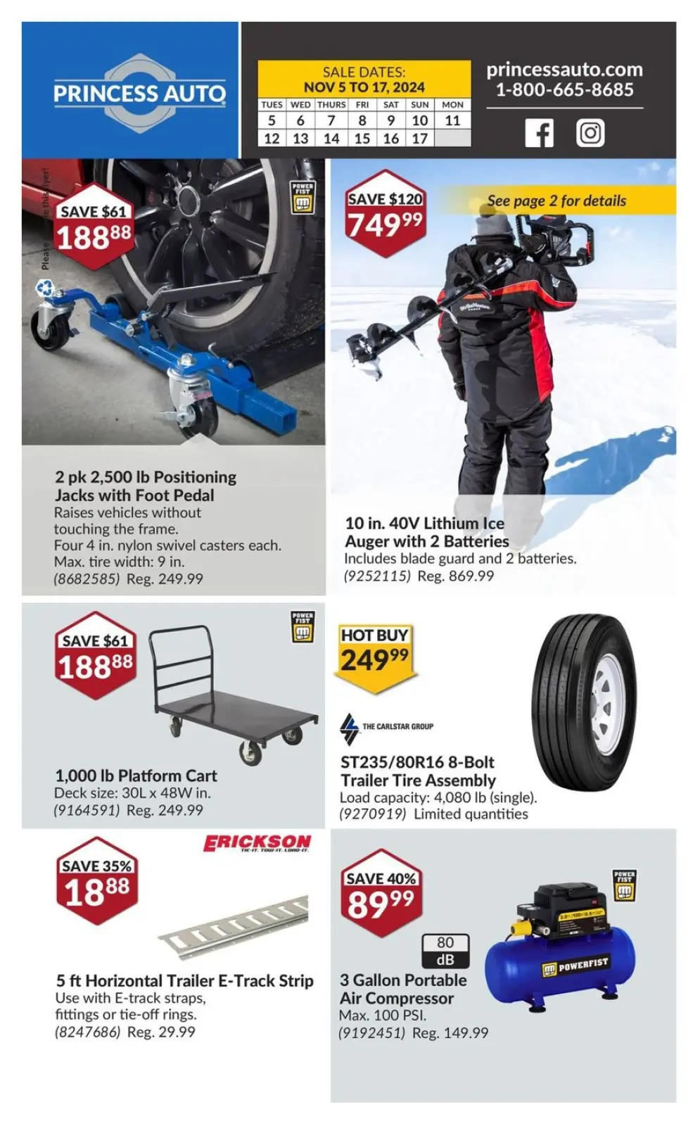 Princess Auto Canada Offers from 5 to 17 November 2024 National Sale - Page 110