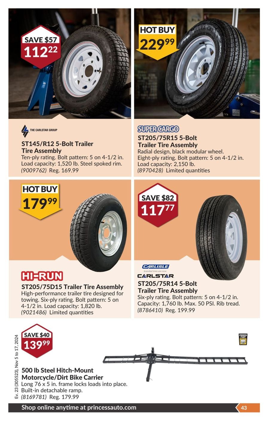 Princess Auto Canada Offers from 5 to 17 November 2024 National Sale