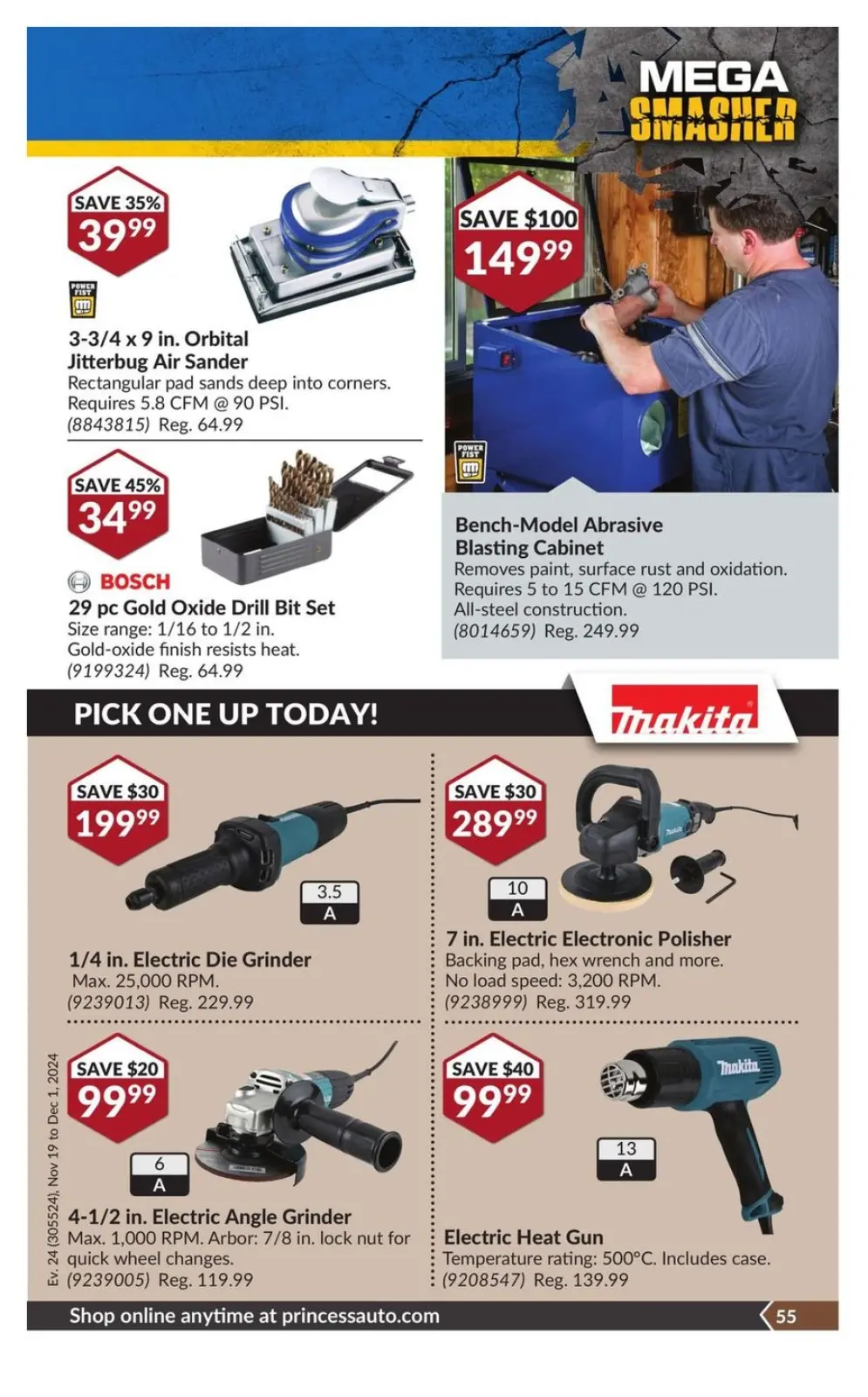 Princess Auto Canada Offers from 19 November to 1 December 2024 Mega Smasher - Page 63