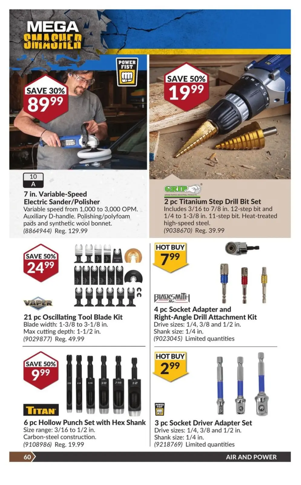 Page 68 in Mega Smasher at Princess Auto Canada