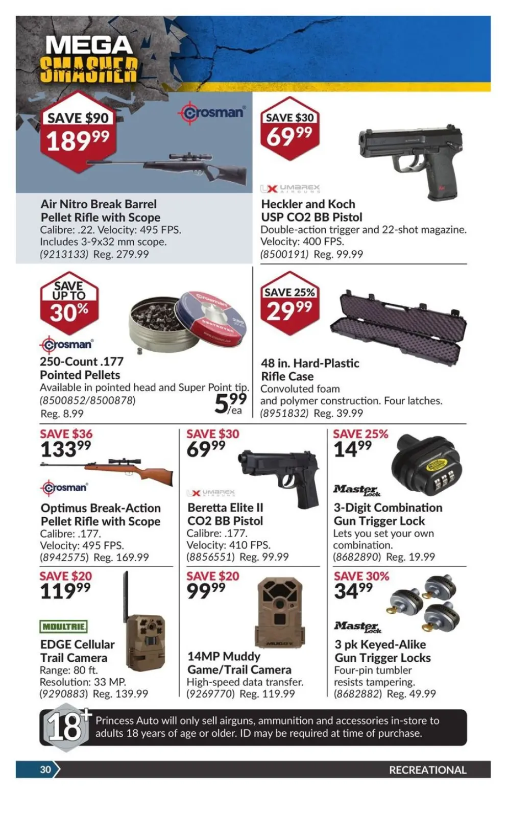 Princess Auto Canada Offers from 19 November to 1 December 2024 Mega Smasher - Page 37