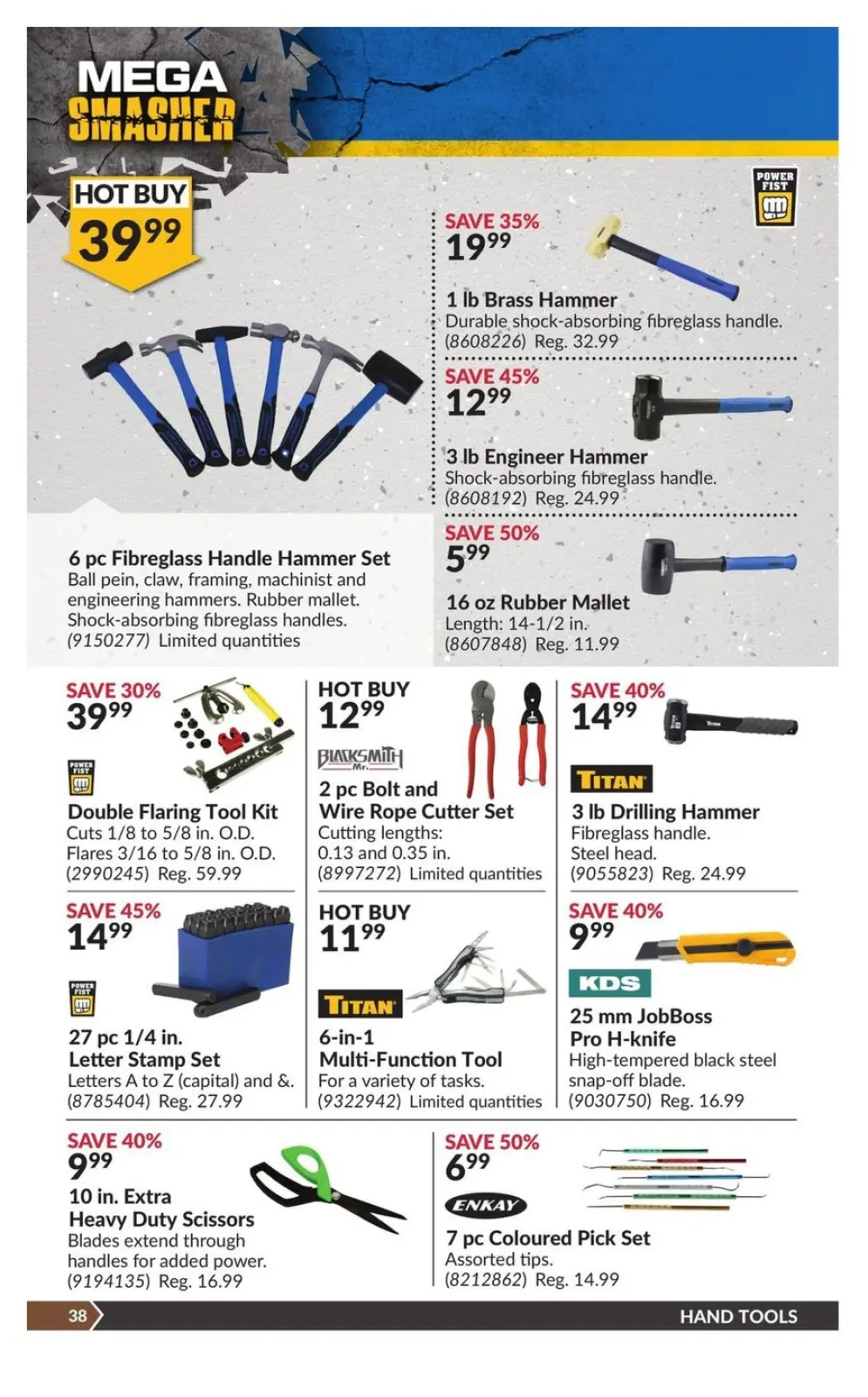 Princess Auto Canada Offers from 19 November to 1 December 2024 Mega Smasher - Page 45