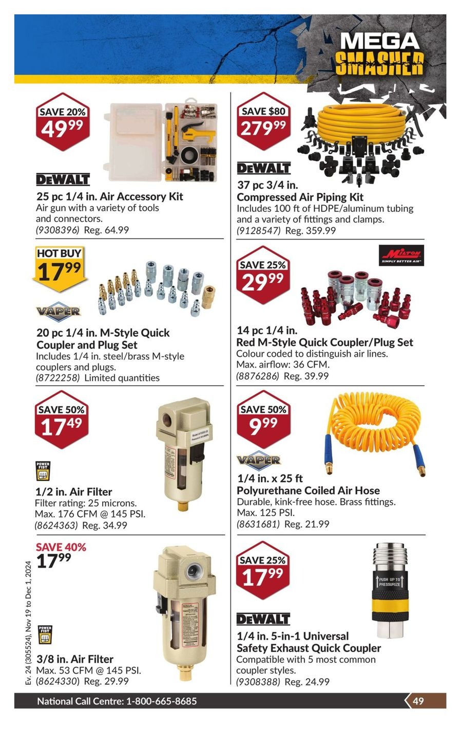 Princess Auto Canada Offers from 19 November to 1 December 2024 Mega Smasher