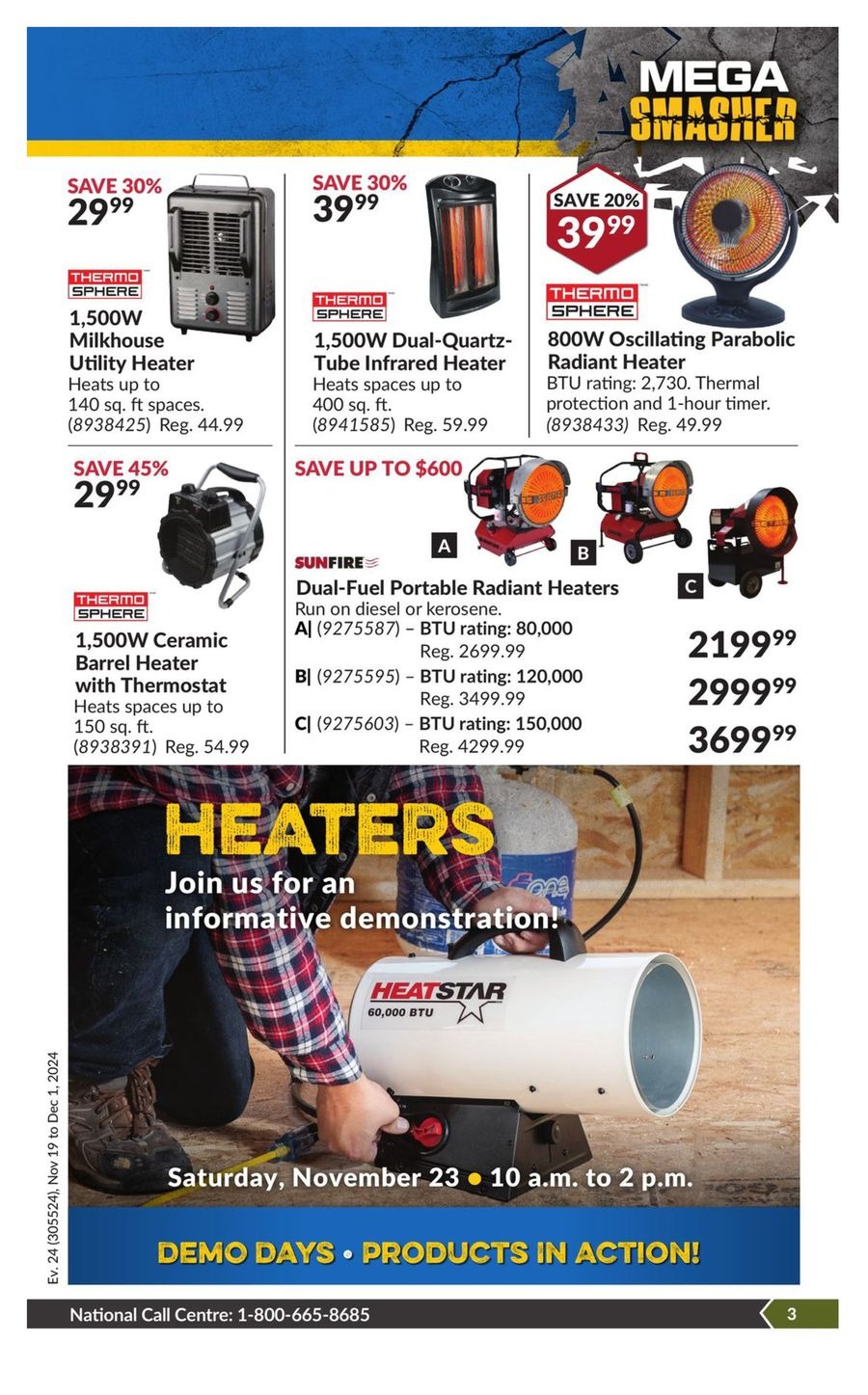 Princess Auto Canada Offers from 19 November to 1 December 2024 Mega Smasher