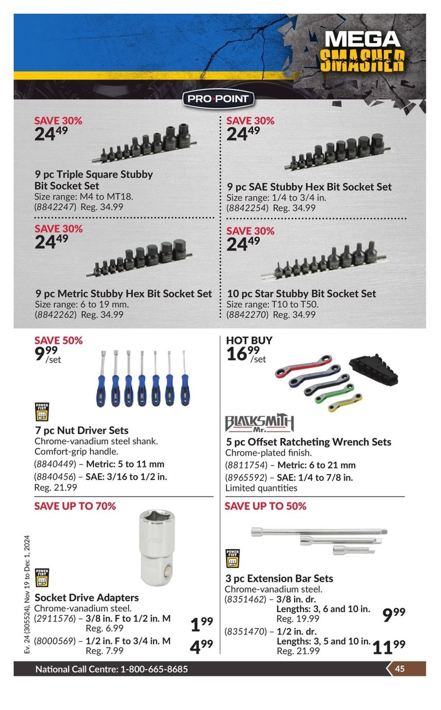 Princess Auto Canada Offers from 19 November to 1 December 2024 Mega Smasher