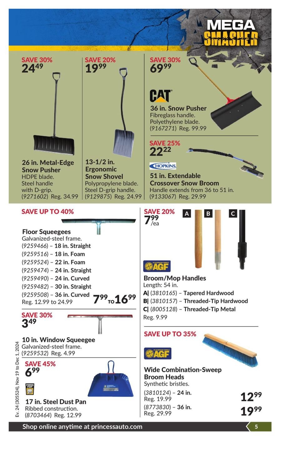Princess Auto Canada Offers from 19 November to 1 December 2024 Mega Smasher