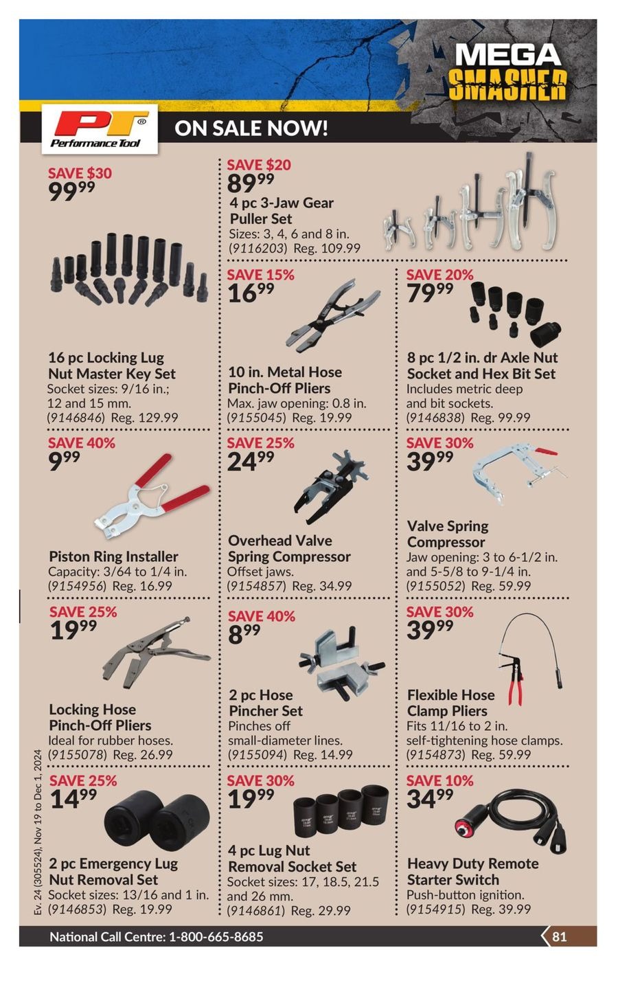 Princess Auto Canada Offers from 19 November to 1 December 2024 Mega Smasher