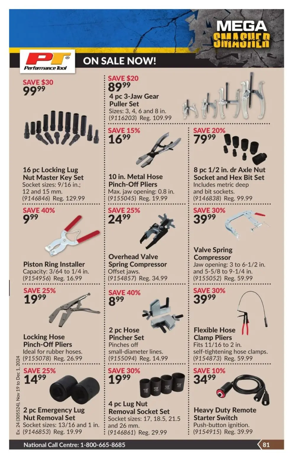 Princess Auto Canada Offers from 19 November to 1 December 2024 Mega Smasher - Page 89