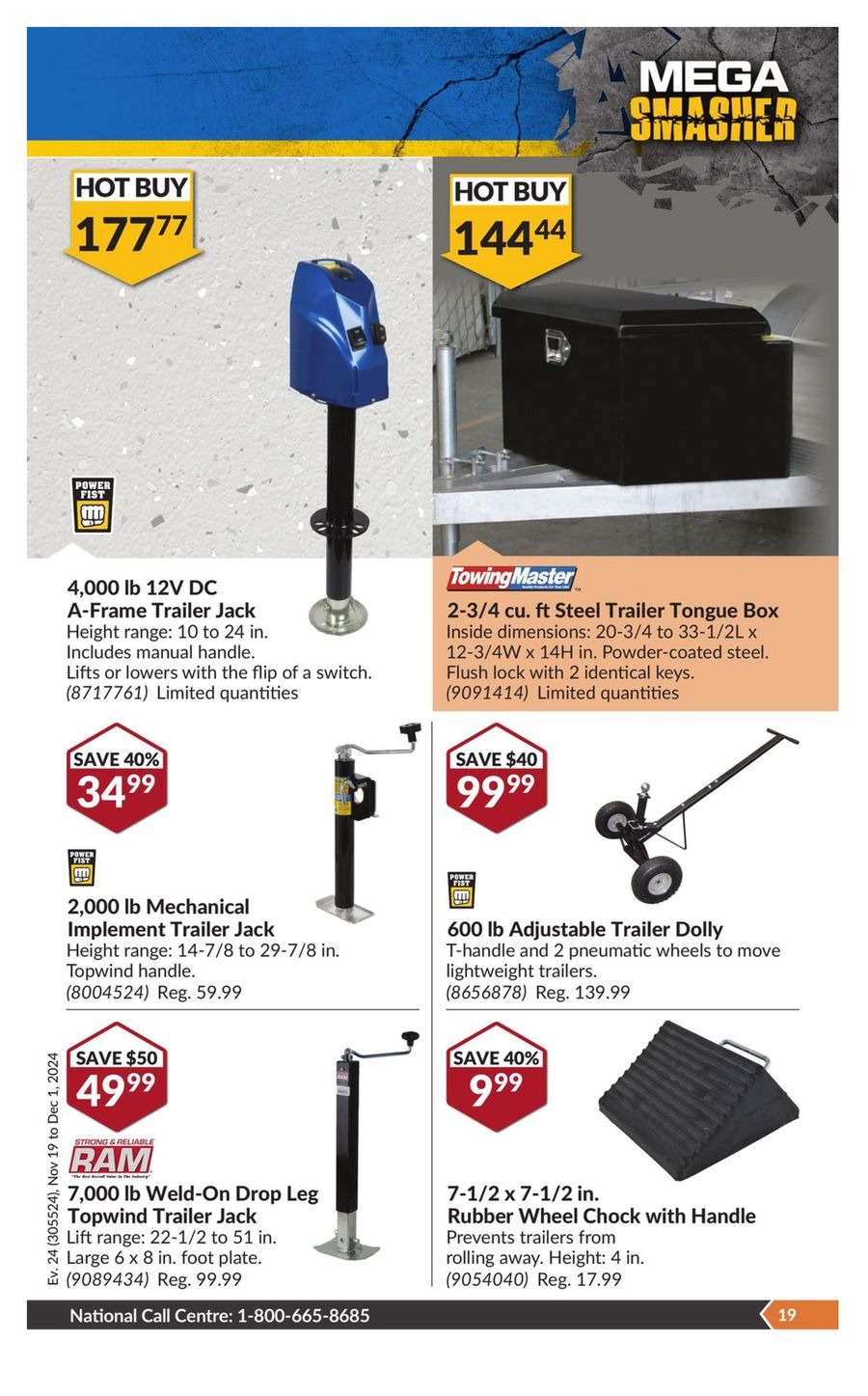 Princess Auto Canada Offers from 19 November to 1 December 2024 Mega Smasher