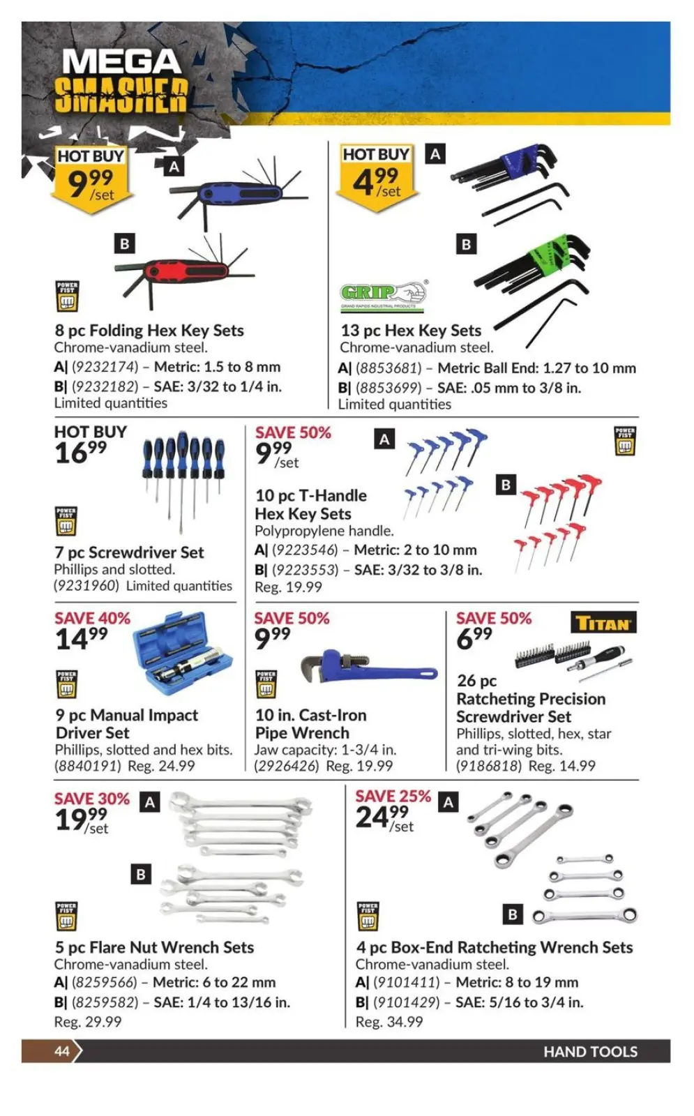 Page 51 in Mega Smasher at Princess Auto Canada