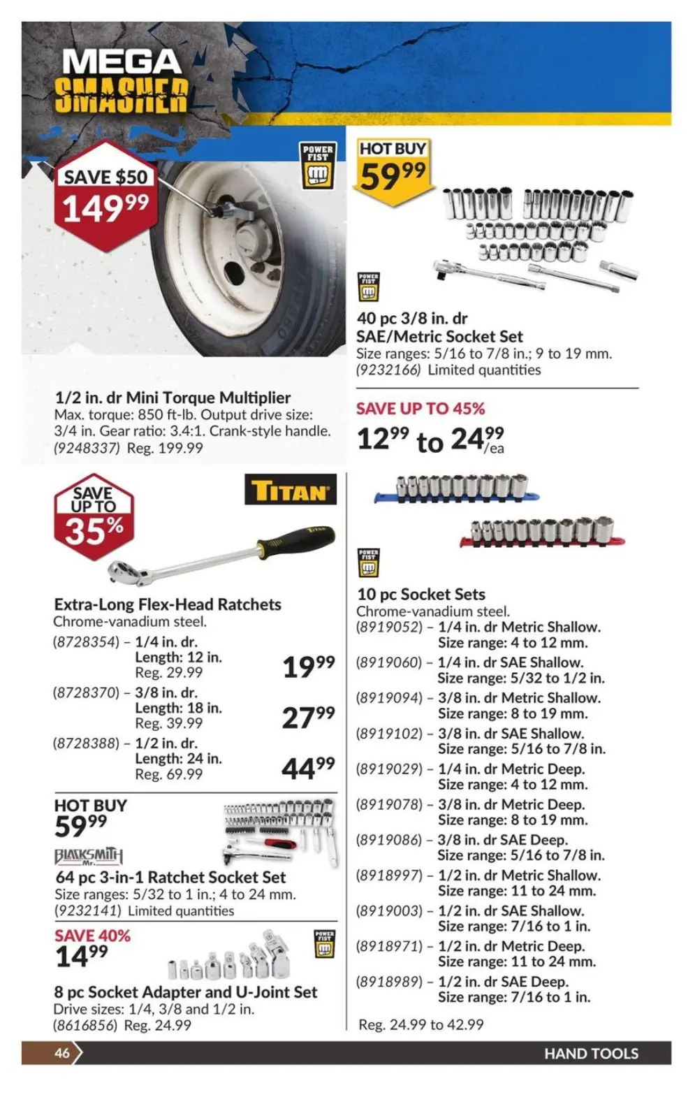 Princess Auto Canada Offers from 19 November to 1 December 2024 Mega Smasher - Page 53