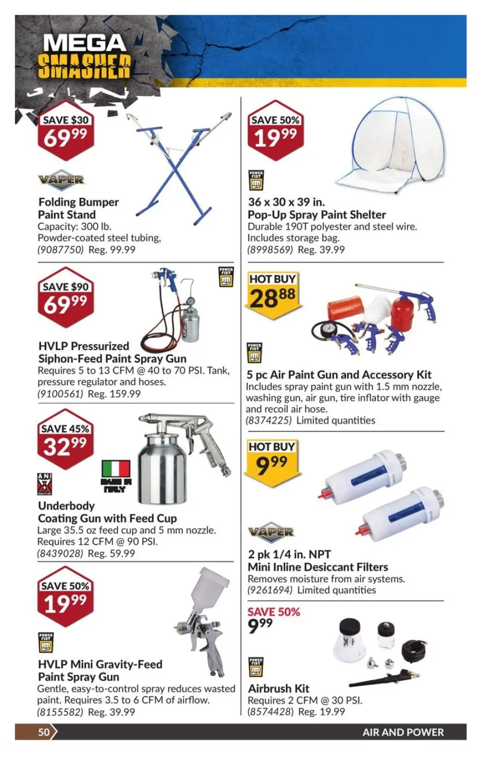 Page 58 in Mega Smasher at Princess Auto Canada