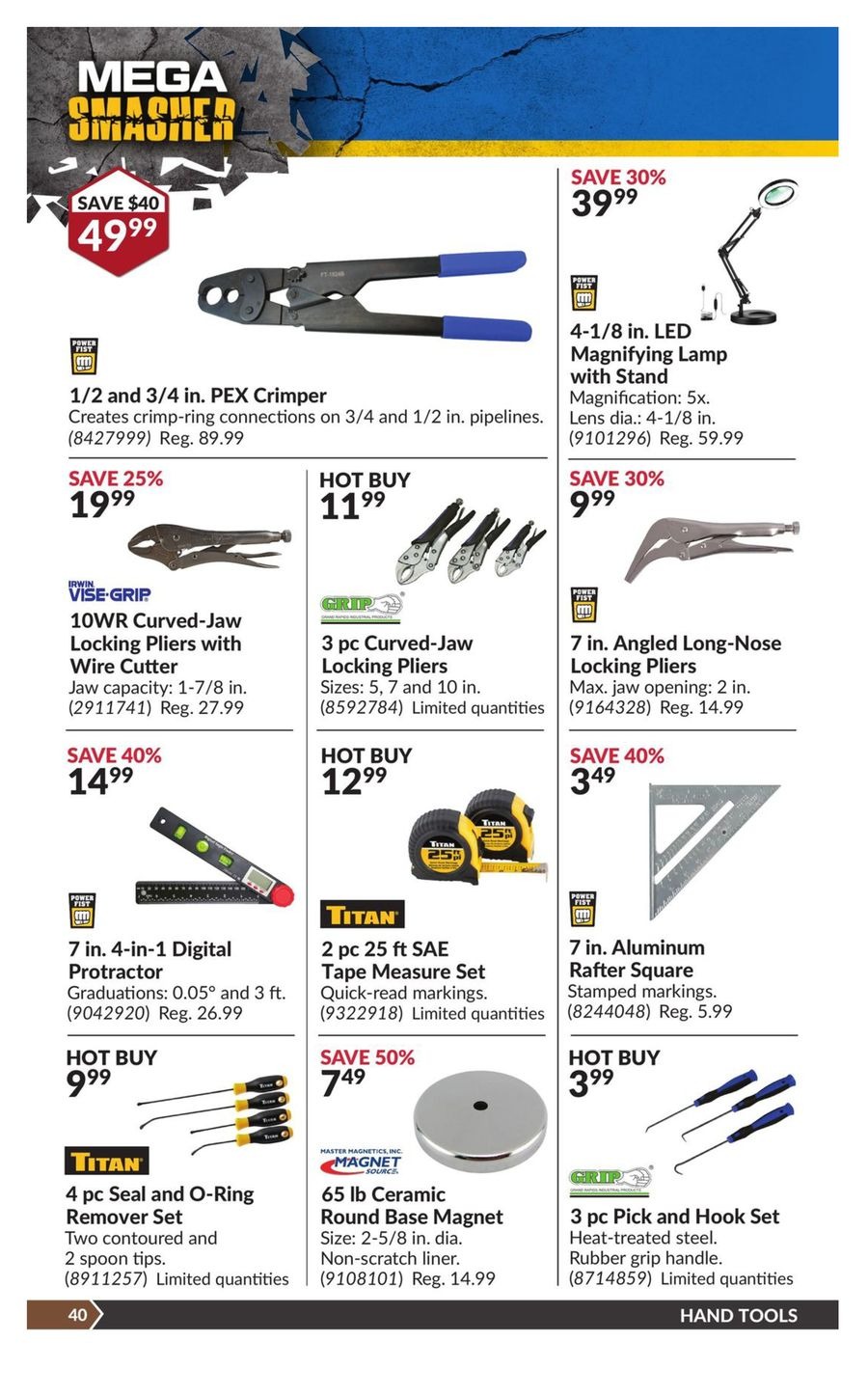 Princess Auto Canada Offers from 19 November to 1 December 2024 Mega Smasher