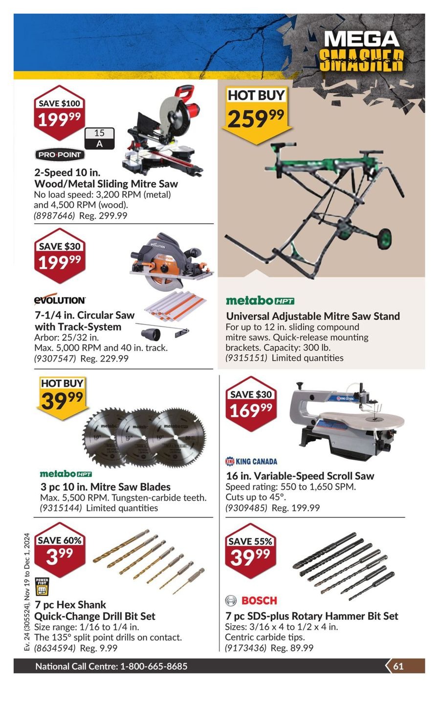 Princess Auto Canada Offers from 19 November to 1 December 2024 Mega Smasher