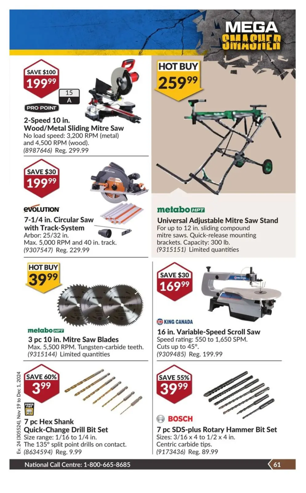 Princess Auto Canada Offers from 19 November to 1 December 2024 Mega Smasher - Page 69