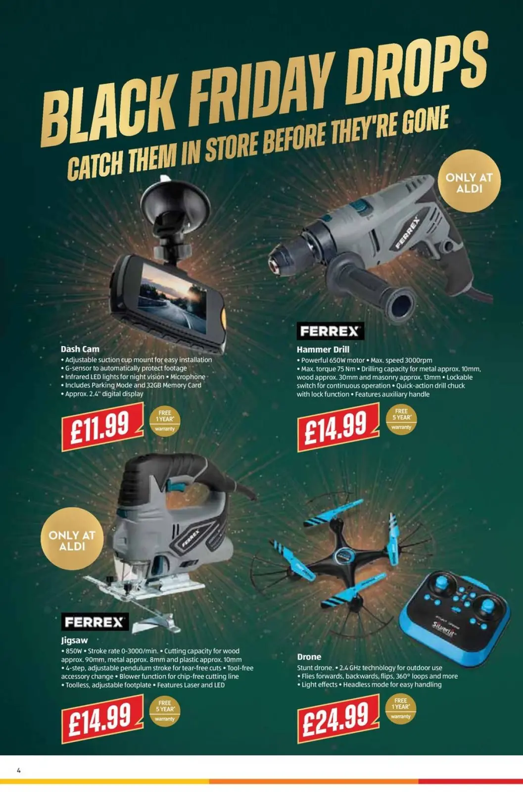 Página 4 en ofertas de Black Friday en ALDI Reino Unido