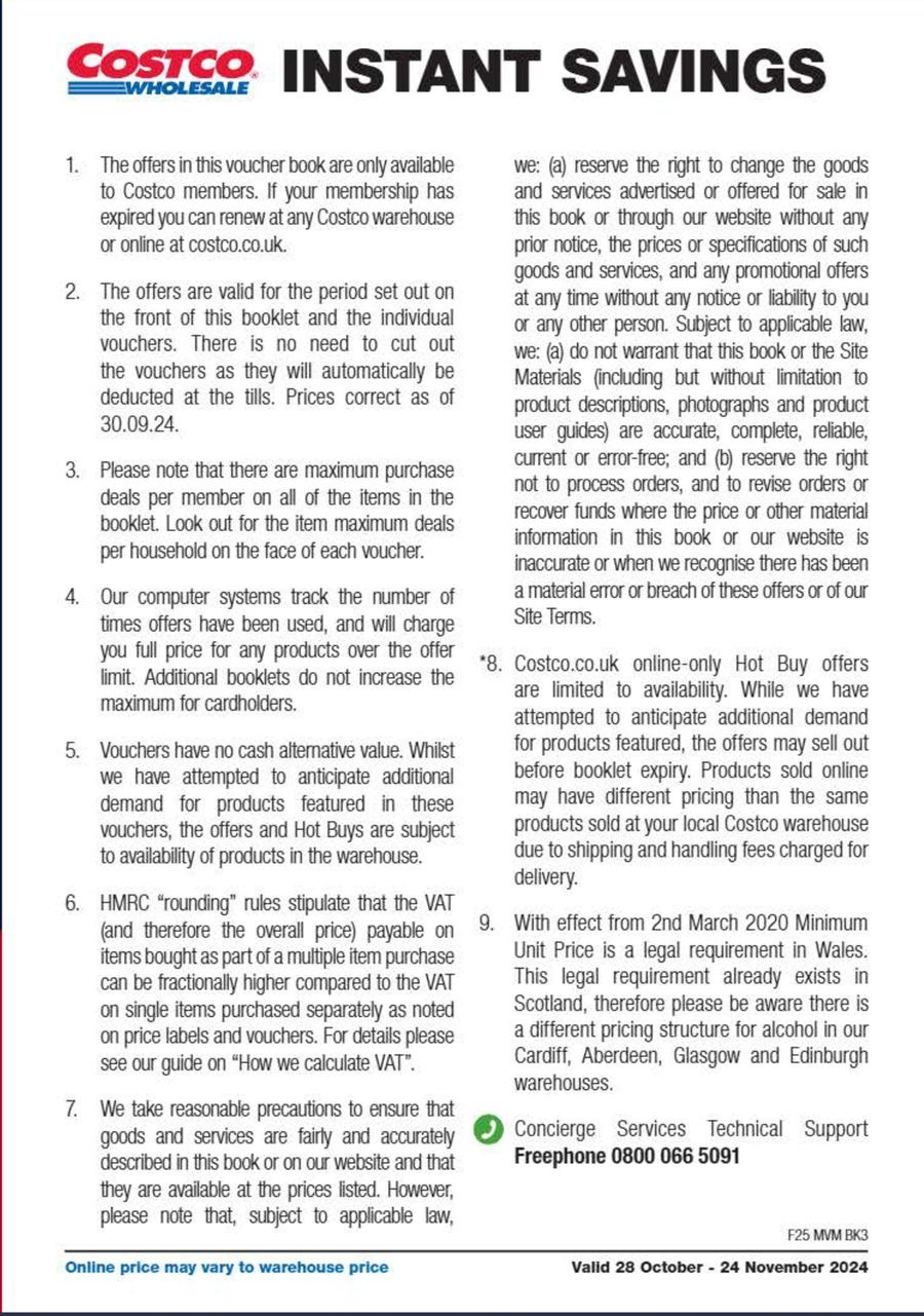 عروض كوستكو بريطانيا من 5 حتى 24 نوفمبر 2024 عروض خاصة بالأعضاء فقط - كوستكو - المملكة المتحدة - 5 نوفمبر 2024 – 24 نوفمبر 2024 - صفحة 39