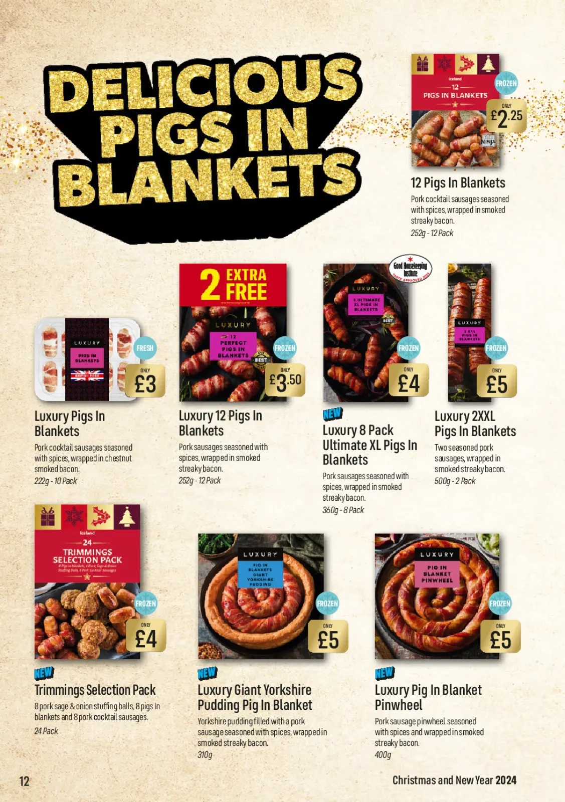 Página 12 en ofertas de navidad en Iceland supermercado Reino Unido