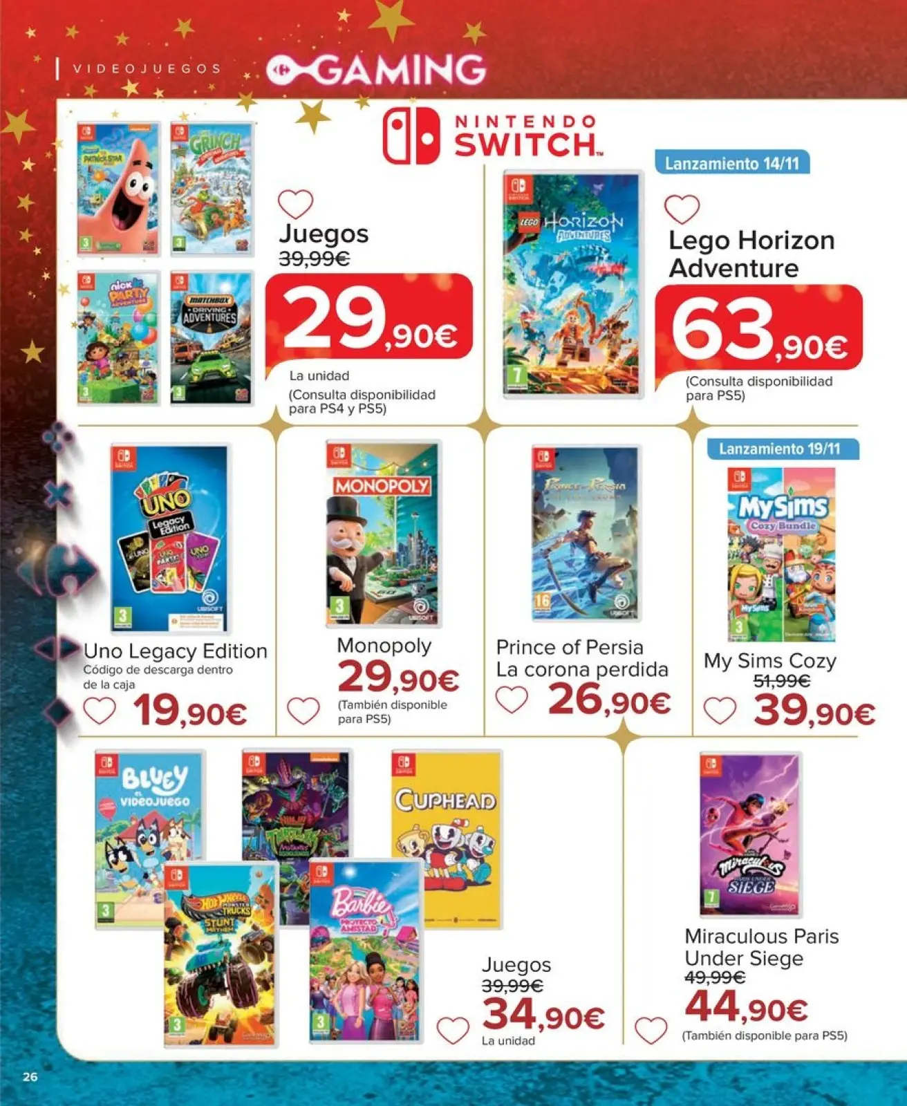 Página 26 en Ofertas de juegos en Carrefour España