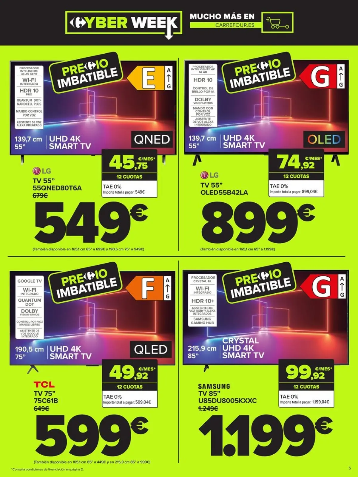 Página 5 en CYBER WEEK en Carrefour España