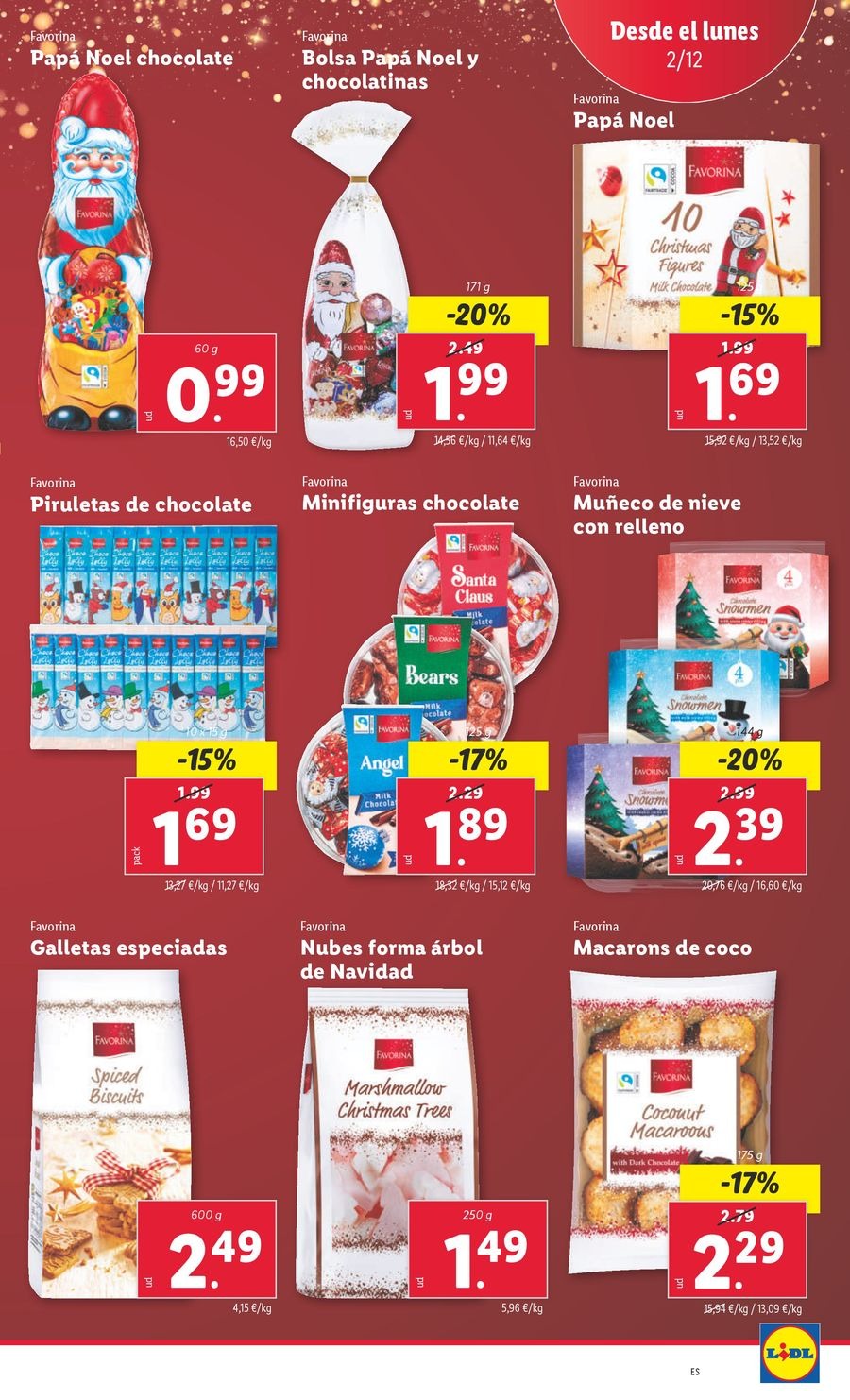 Ofertas de Lidl España de 2 a 8 diciembre 2024 ofertas semanales