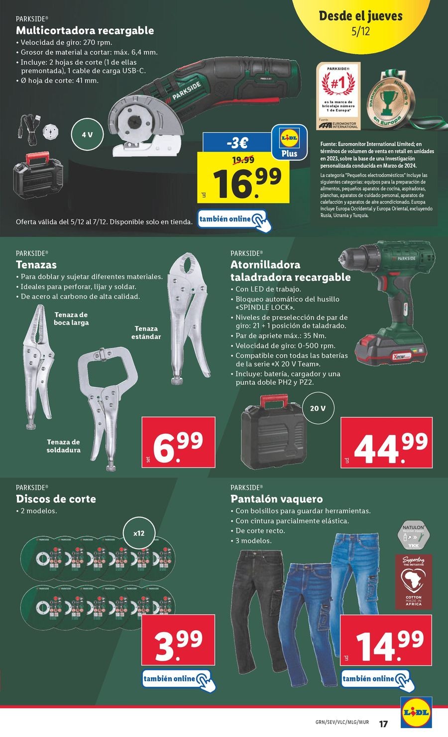 Ofertas de Lidl España de 2 a 8 diciembre 2024 ofertas semanales