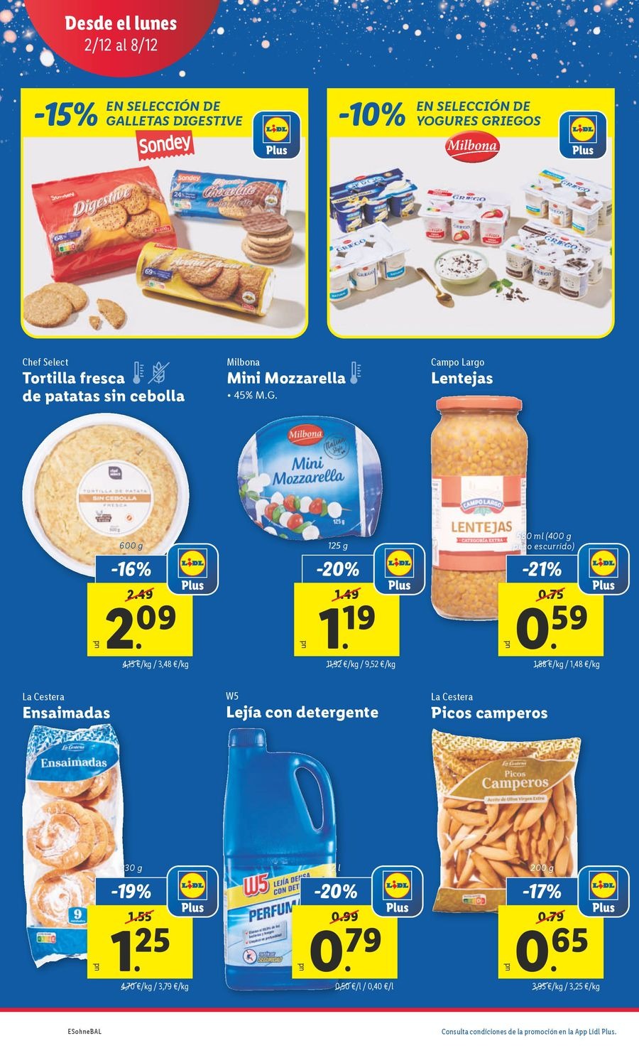Ofertas de Lidl España de 2 a 8 diciembre 2024 ofertas semanales