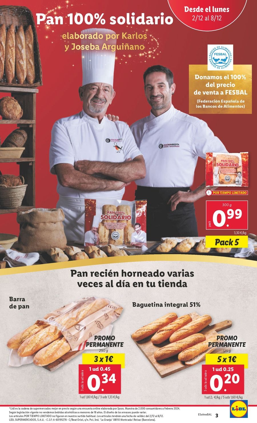 Ofertas de Lidl España de 2 a 8 diciembre 2024 ofertas semanales