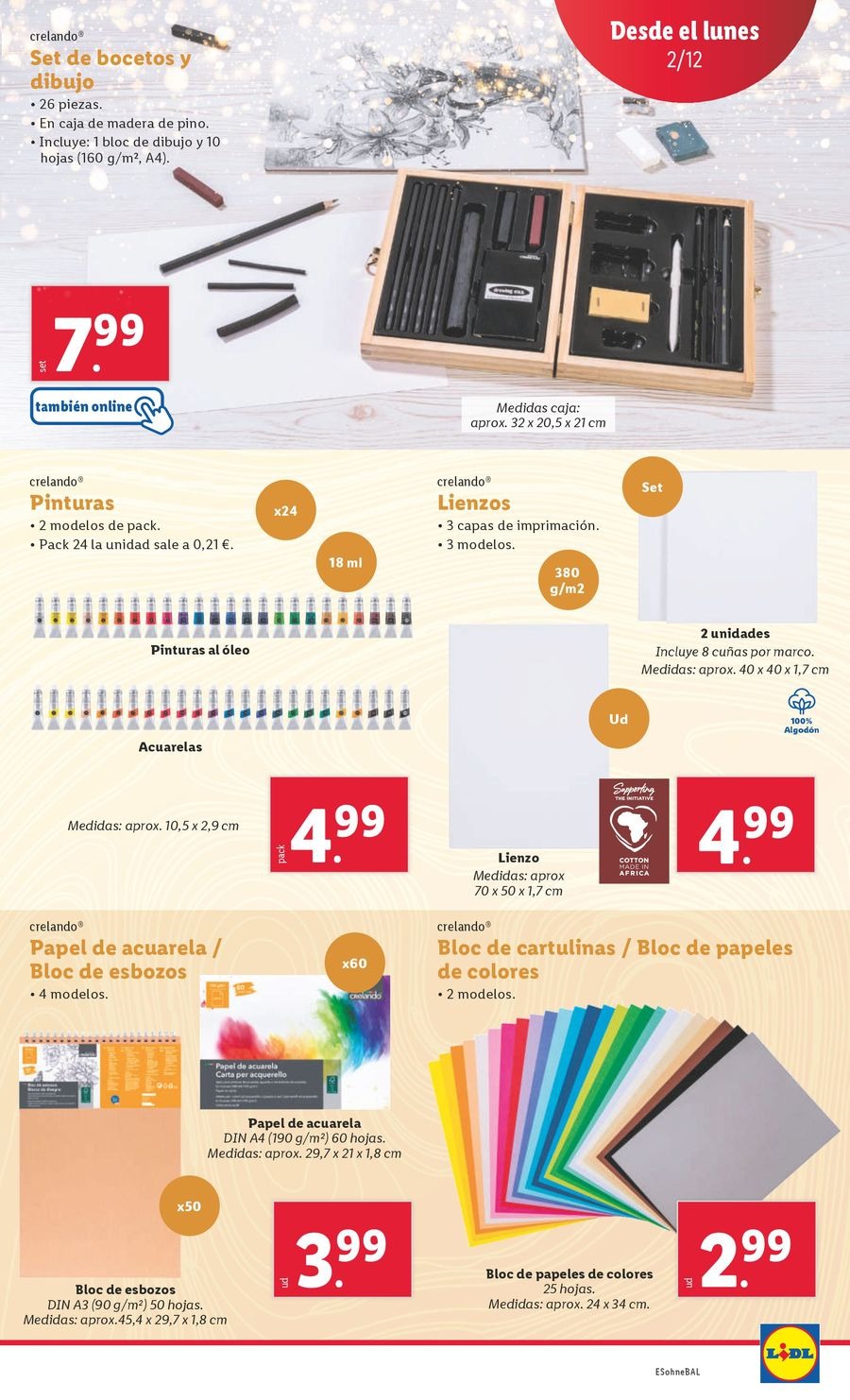 Ofertas de Lidl España de 2 a 8 diciembre 2024 ofertas semanales