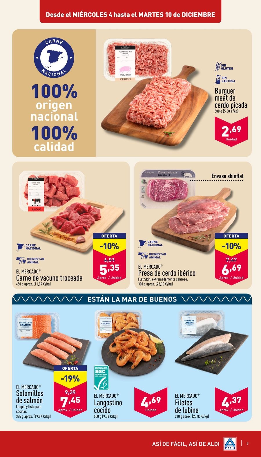 Ofertas de ALDI España de 4 a 10 diciembre 2024 ofertas semanales