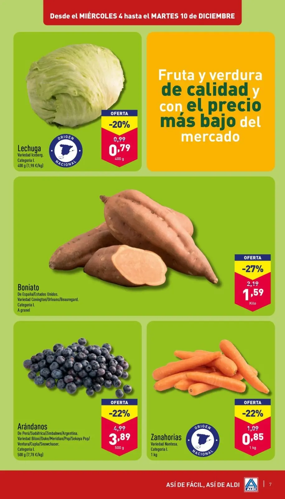 Página 7 en ofertas semanales en ALDI España