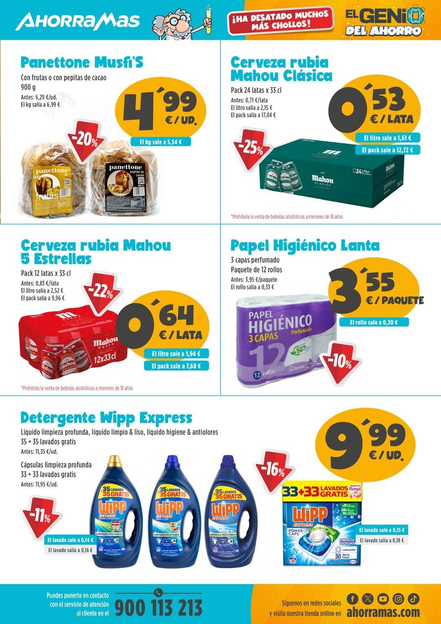 Ofertas de Ahorramas España de 28 noviembre a 11 diciembre 2024 Genio del ahorro