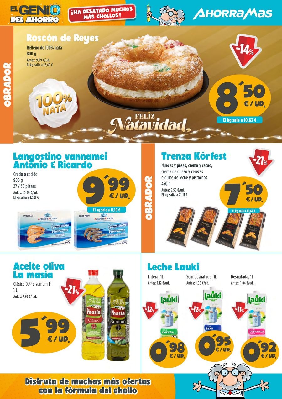 Ofertas de Ahorramas España de 28 noviembre a 11 diciembre 2024 Genio del ahorro