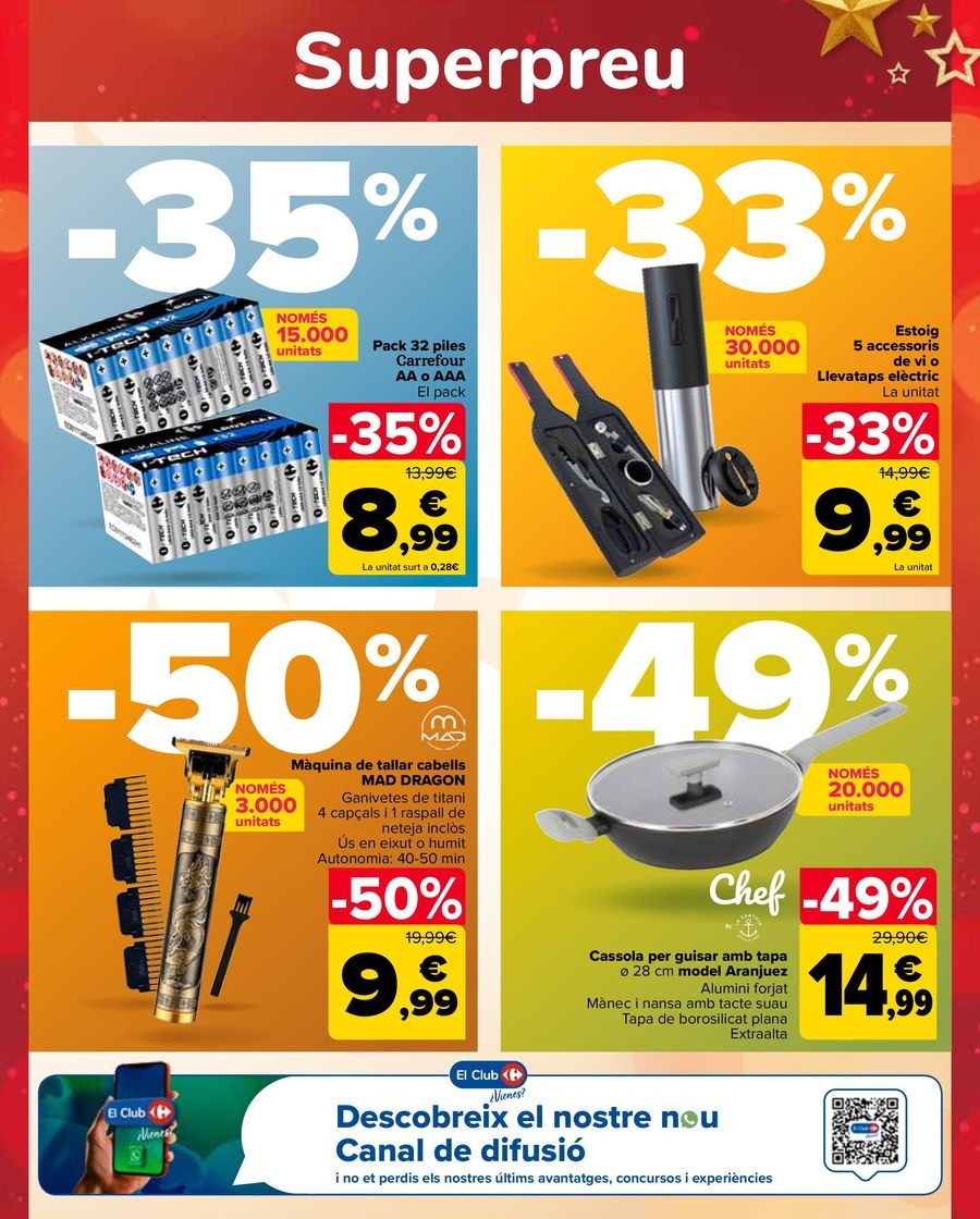 Ofertas de Carrefour España de 17 a 31 diciembre 2024 Ofertas 3x2