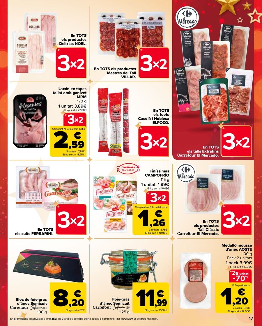 Ofertas de Carrefour España de 17 a 31 diciembre 2024 Ofertas 3x2