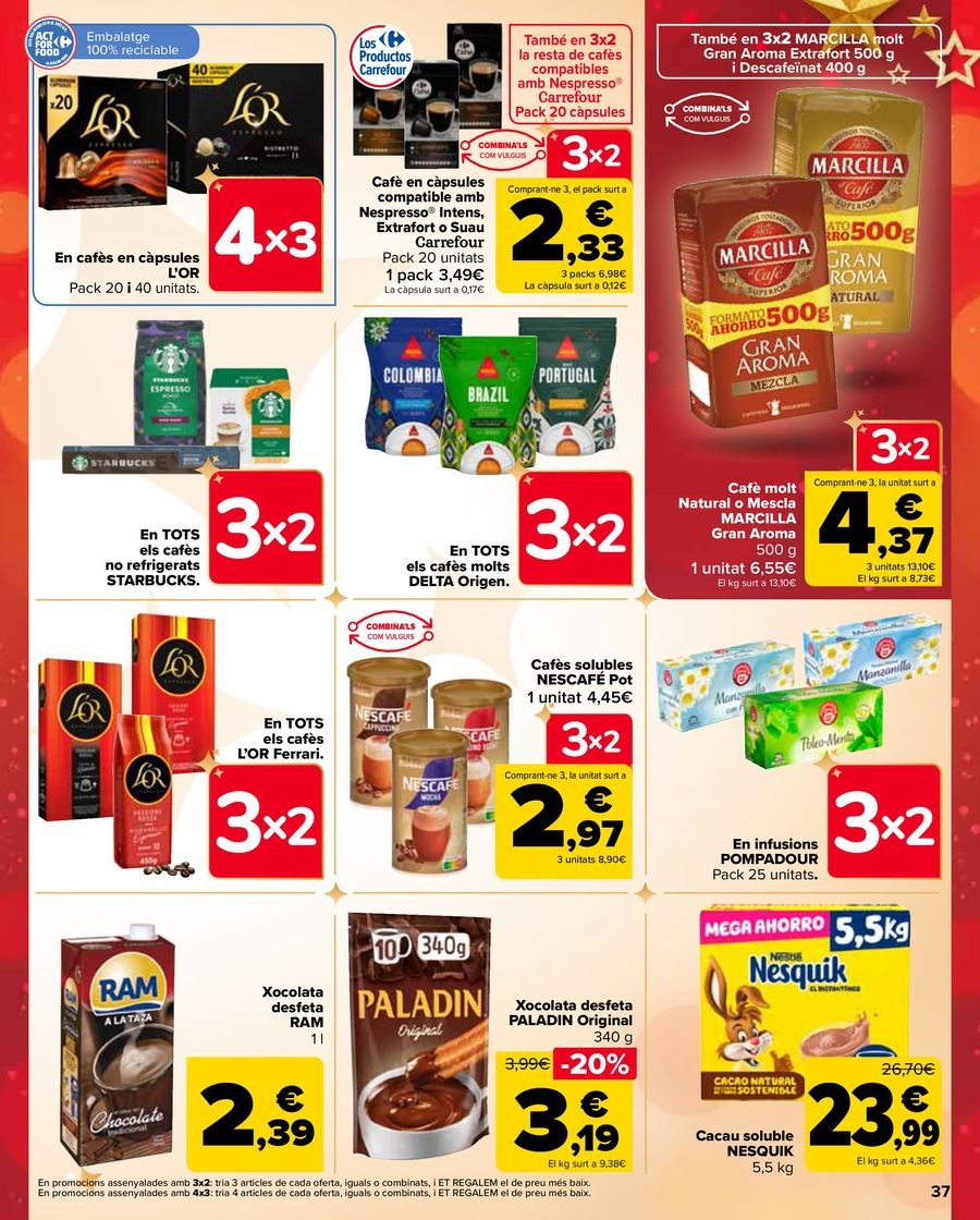 Ofertas de Carrefour España de 17 a 31 diciembre 2024 Ofertas 3x2
